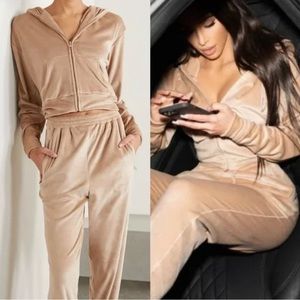 SKIMS Kim Kardashian Velour 3 Pieces Tracksuit NWT Size Small